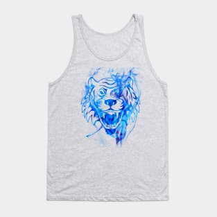 Blue Flame Tiger Tank Top